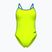 Dámské jednodílné plavky Arena Lace Back Solid artic lime/blue cosmo