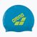 Plavecká čepice arena Big Logo blue cosmo/artic lime