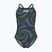 Dětské jednodílné plavky arena Fireflow Lightdrop Back navy/team navy yellow