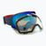 Quiksilver Greenwood S3 majolica blue / clux red mi snowboardové brýle
