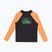 Quiksilver Everyday UPF50 black/tangerine dětské plavky s dlouhým rukávem