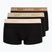 Pánské boxerky Lacoste 5H1297 3 pack black/sisal/viennese/cookie