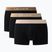 Pánské boxerky Lacoste 5H1297 3 pack black/sisal/viennese/cookie