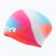 Plavecká čepice TYR Tiedye Long Hair Multicolor Jr pink/blue/orange