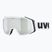 Lyžařské brýle  UVEX Gravity FM white matt/mirror silver clear green