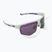 Sluneční brýle UVEX Axos Set white matt/mirror purple/clear