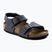 Dětské sandály BIRKENSTOCK New York Birkibuc Narrow navy