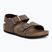 Dětské sandály BIRKENSTOCK New York Birkibuc Narrow mocha
