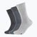 Pánské ponožky Skechers Basic 3 páry light grey melange