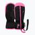 Dětské lyžařské rukavice Reusch Ben Mitten black/ knockout pink