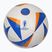 Fotbalový míč  adidas Fussballiebe Club white/glow blue/lucky orange velikost 4
