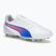 Dětské kopačky PUMA King Match FG/AG Jr puma white/bluemazing/flat light grey/sunset glow