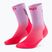 Dámské kompresní ponožky CEP Run Edt. Gradient Mid Cut Compression 5.0 pink/lilac fade