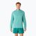 Pánské běžecké tričko longsleeve ASICS Road Lite-Show 1/2 Zip light teal