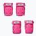 Sada dětských chráničů  Globber Toddler deep pink/flowers