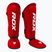 Chrániče holení a nártů RDX T1 Shin Instep Guards red/white