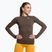 Dámský tréninkový top s dlouhým rukávem Gymshark Vital Seamless Top brown/white