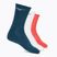 Teniskové ponožky Mizuno Training  3 páry white/radiant red/moroccan blue