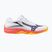 Dětské volejbalové boty Mizuno Lightning Star Z7 white/fiery coral 2/citrus