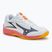 Dětské volejbalové boty Mizuno Lightning Star Z7 white/fiery coral 2/citrus