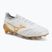 Kopačky Mizuno Morelia Neo IV Beta Elite FG white/mp gold/cool gray 3c