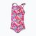 Dětské jednodílné plavky Speedo Learn To Swim Printed Frill Thinstrap cherry pink/sweet taro/hellium 