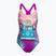 Speedo Dětské jednodílné plavky s digitálním potiskem růžovo-fialové 8-0797015162