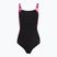 Dámské jednodílné plavky Speedo Shaping LunaLustre Printed anthracite/ruby