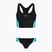 Dámské jednodílné plavky Speedo Colourblock Splice 2.0 anthracite/mayanblue