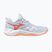 Dámské volejbalové boty Mizuno Wave Momentum Pro blue finch/lava orange/flamingo coral