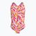 Dětské jednodílné plavky Nike Spiderback desert pink