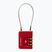 Visací zámek Samsonite Cablelock 3 Dial TSA red