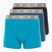 Pánské boxerky CR7 Basic Trunk 3 páry black/light green/green
