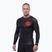 Pánský rashguard s dlouhým rukávem Pitbull Ray Rashguard fluo/red