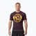 Pánské tričko na lezení Pitbull Rashguard Logo Palms brown