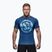 Pánské tričko na lezení Pitbull Rashguard Logo Palms blue
