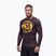 Pánský rashguard s dlouhým rukávem Pitbull Rashguard Logo Palms brown