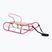 Kovové sáňky HUMBAKA with backrest and footrests pink