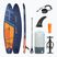 Sada paddleboard SUP nafukovací AQUASTIC Perth Sport 11'4" MSL allround oranžový