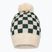 Dětská zimní čepice KID STORY  Merino green chessboard