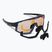 Bliz Vision Nano Optics Nordic Light S2 matná černá/světle korálová/oranžová modrá multi brýle na kolo