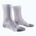 Pánské běžecké ponožky X-Socks Trailrun Discover Crew arctic white/pearl grey