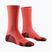 Pánské ponožky X-Socks Trailrun Discover Crew fluo red/namib red