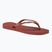 Dámské žabky Havaianas Square Logo Metallic mahogany