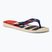 Žabky Havaianas Top Nautical beige straw / navy blue / ruby red