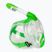 Dětská celoobličejová maska na šnorchlování SEAC Libera lime transparent/lime