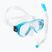 Dětská šnorchlvoací sada Cressi Ondina + Top maska + šnorchl Clear Aquamarine DM1010133