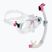 Potápěčská sada Cressi Marea + Seal Dry Jr clear/pink