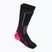 Dámské lyžařské ponožky Mico Medium Weight Warm Control Ski black/fluorescent fuchsia