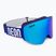Lyžařské brýle Neon Light blue/royal/mirror blue
